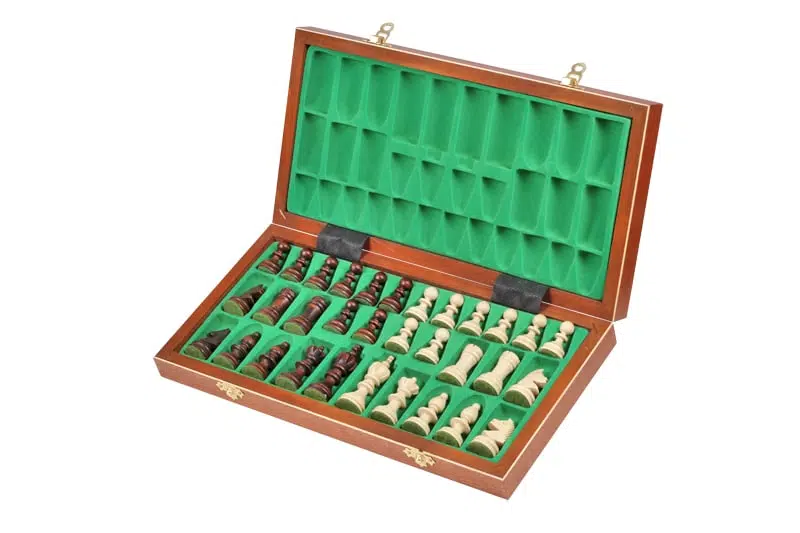 Jeu d'Echecs Pliable en Bois Olympic - Image 2