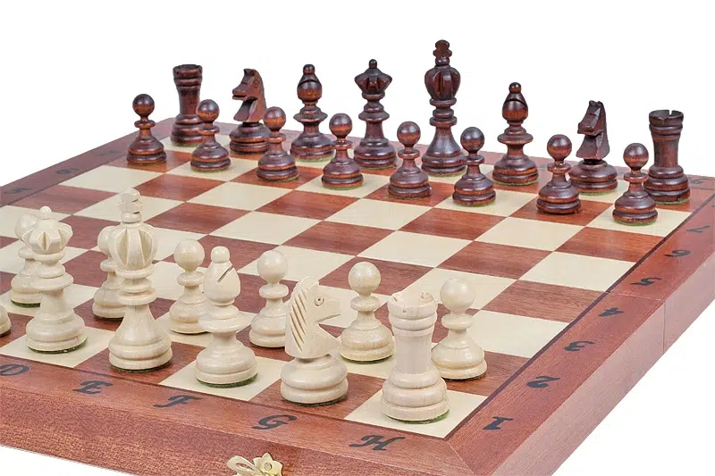 Jeu d'Echecs Pliable en Bois Olympic - Image 6