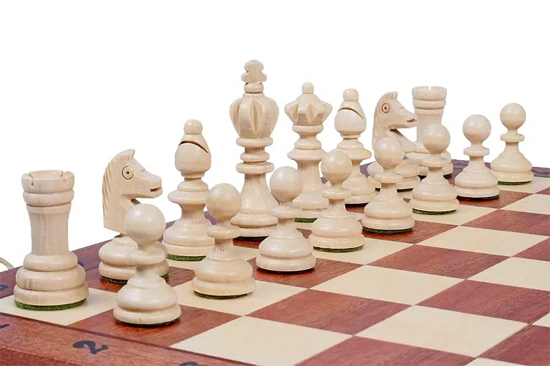 Jeu d'Echecs Pliable en Bois Olympic - Image 4