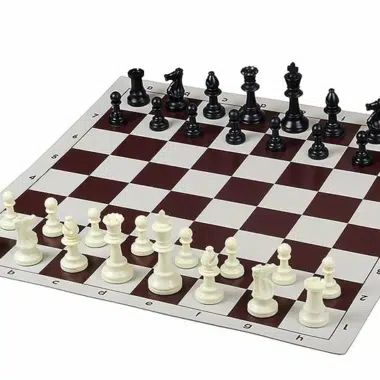Alternative view of Echiquier Rouleau avec son Rangement, Pieces Echecs Plastiques et Pendule