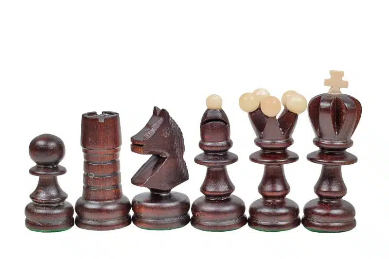 Pieces Echecs en Bois et Echiquier Pliant en Bois avec Rangement - Image 6