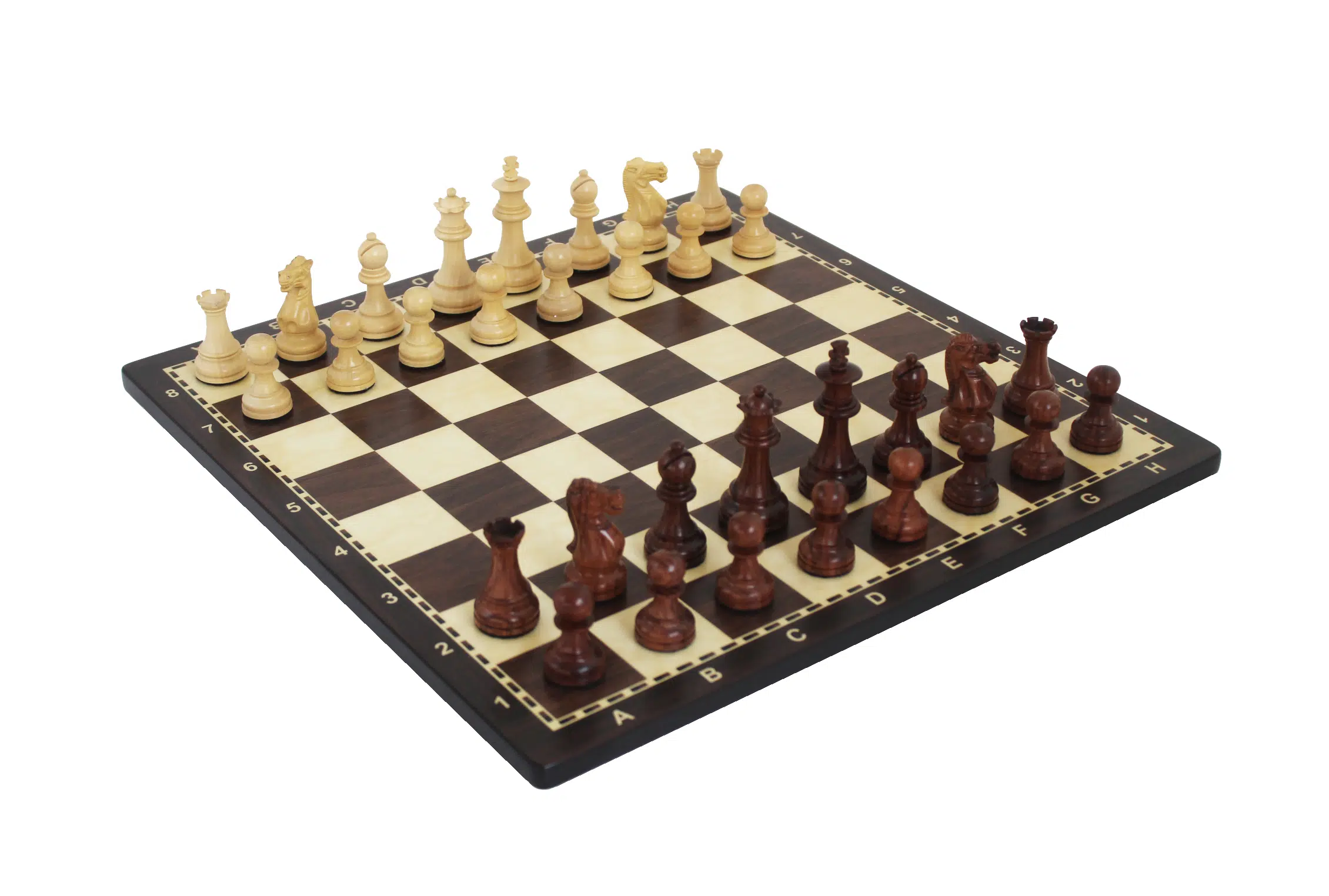 Jeu d'Echecs Staunton avec Echiquier Alphanumerique