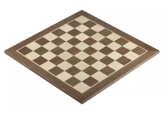 Ensemble Echiquier en Bois d'Érable et Noyer et Pieces Echecs Chevalier Allemand en Bois d'Acacia et Buis