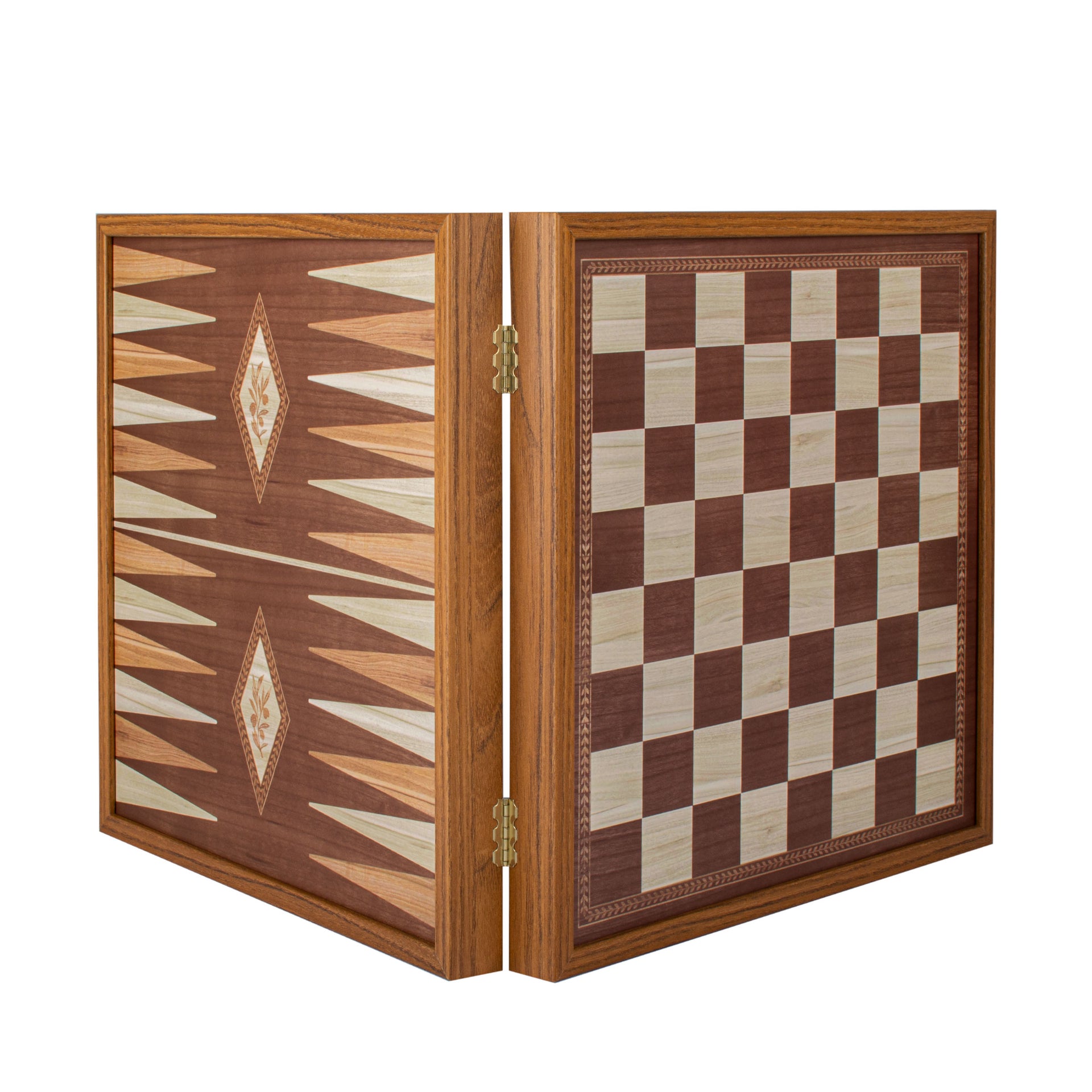 Jeu de Societe 4 en 1 en Bois - Jeu d Échecs, Backgammon, Ludo et Serpents et Échelles avec Rangement - Image 11
