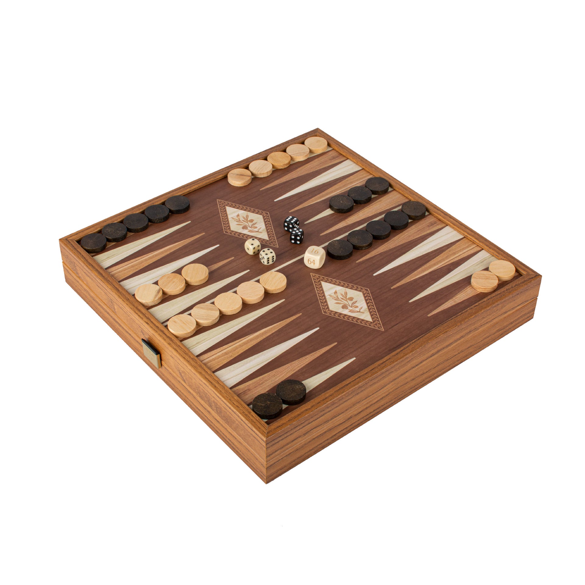 Jeu de Societe 4 en 1 en Bois - Jeu d Échecs, Backgammon, Ludo et Serpents et Échelles avec Rangement - Image 5