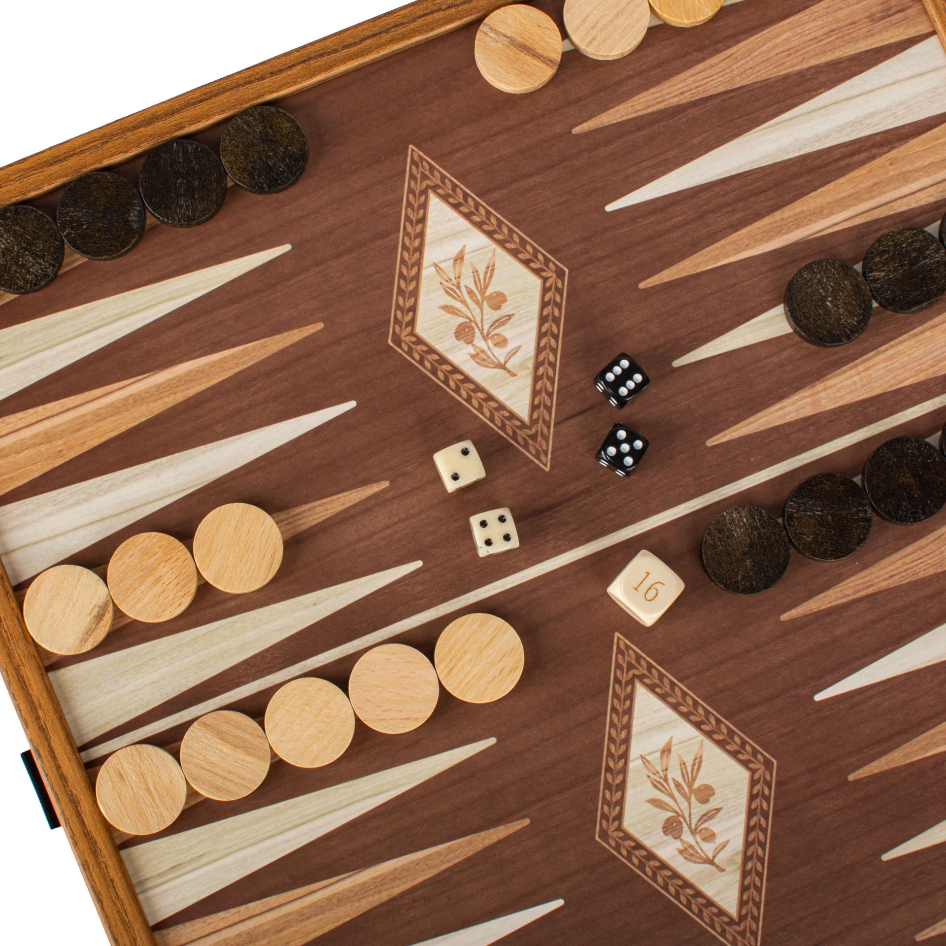 Jeu de Societe 4 en 1 en Bois - Jeu d Échecs, Backgammon, Ludo et Serpents et Échelles avec Rangement - Image 6