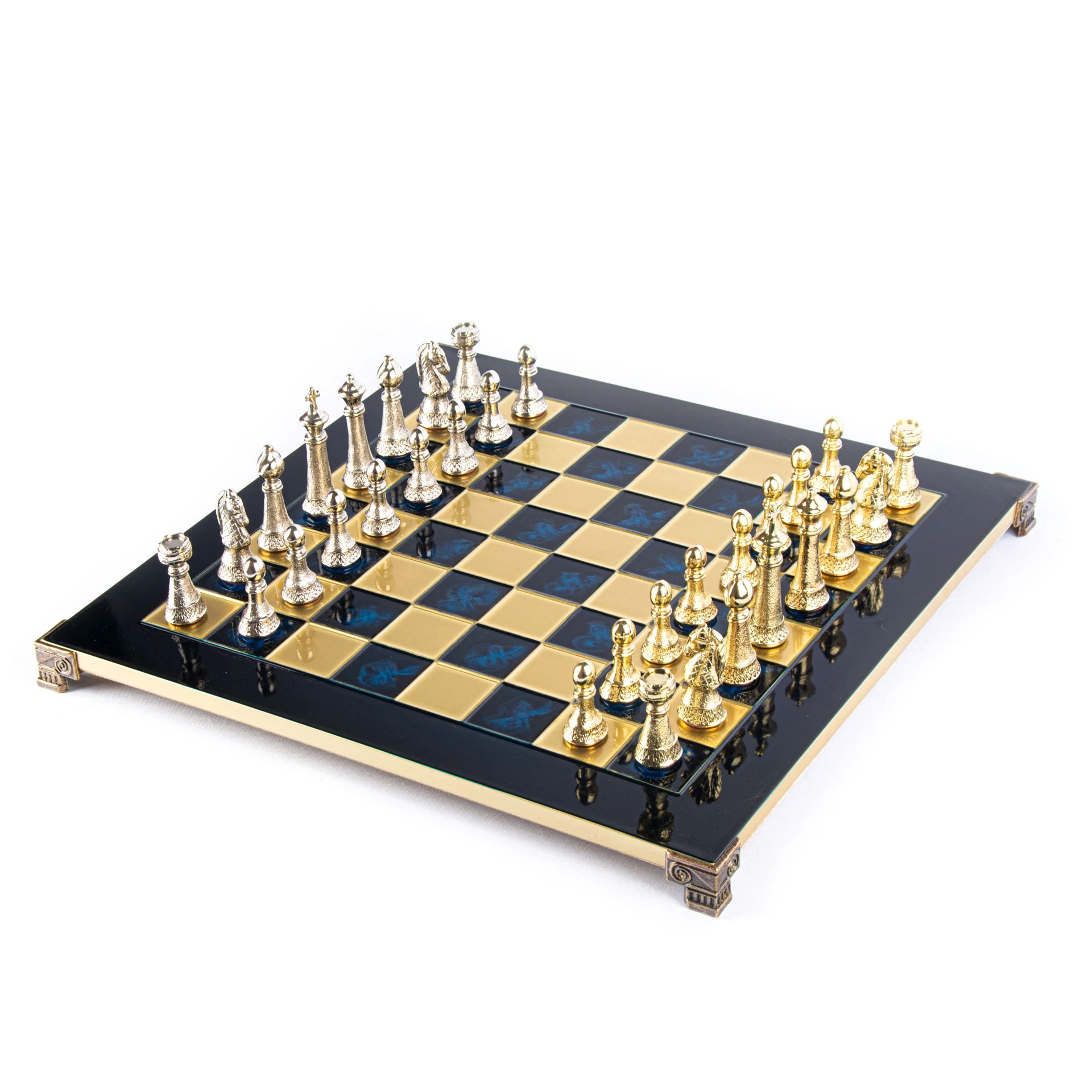 Ensemble de Jeu d'Echecs Staunton en Métal avec Coffret de Rangement - Image 13