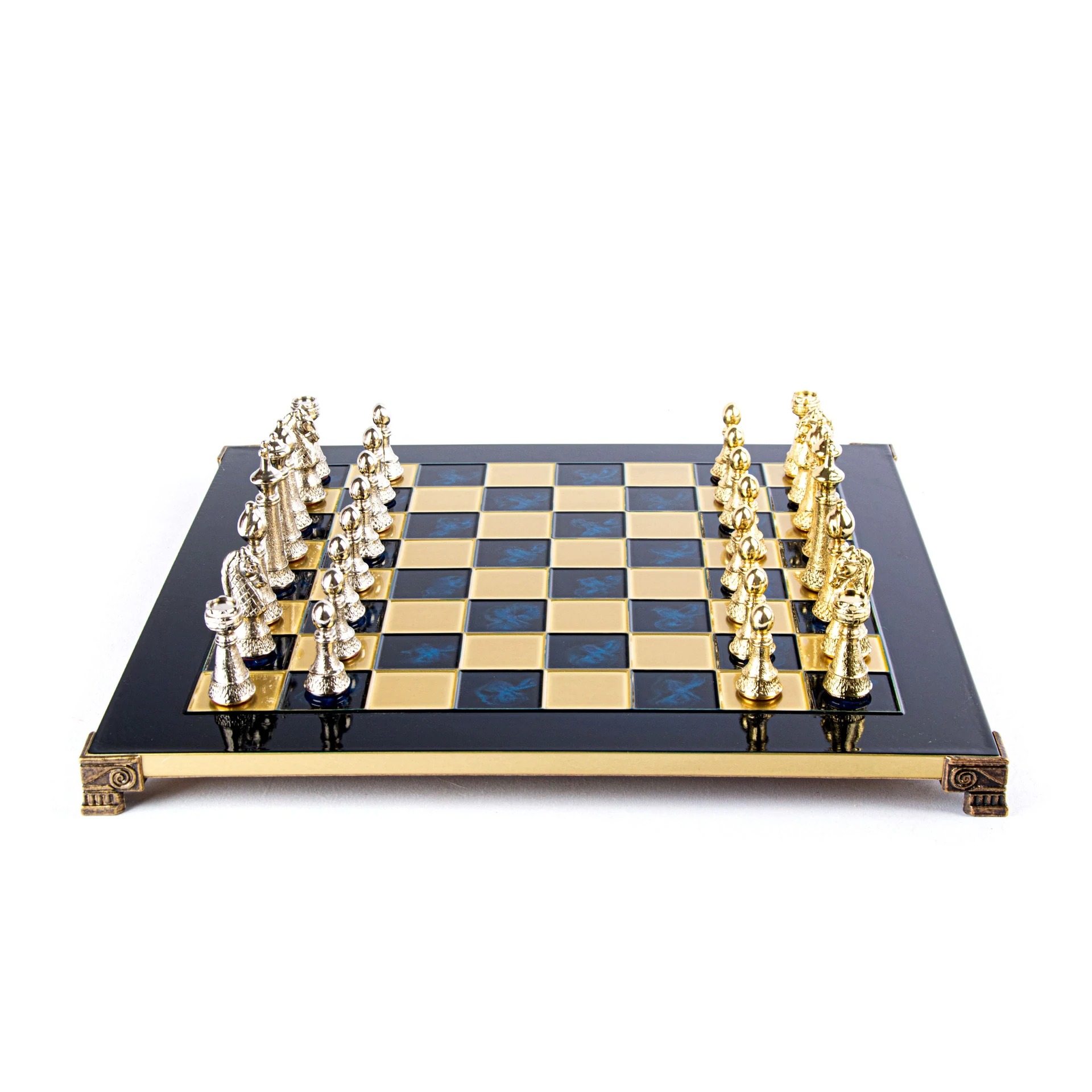 Ensemble de Jeu d'Echecs Staunton en Métal avec Coffret de Rangement - Image 14