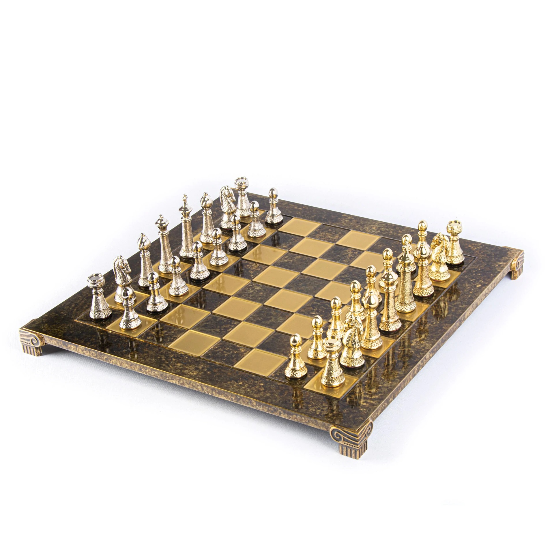 Ensemble de Jeu d'Echecs Staunton en Métal avec Coffret de Rangement - Image 17