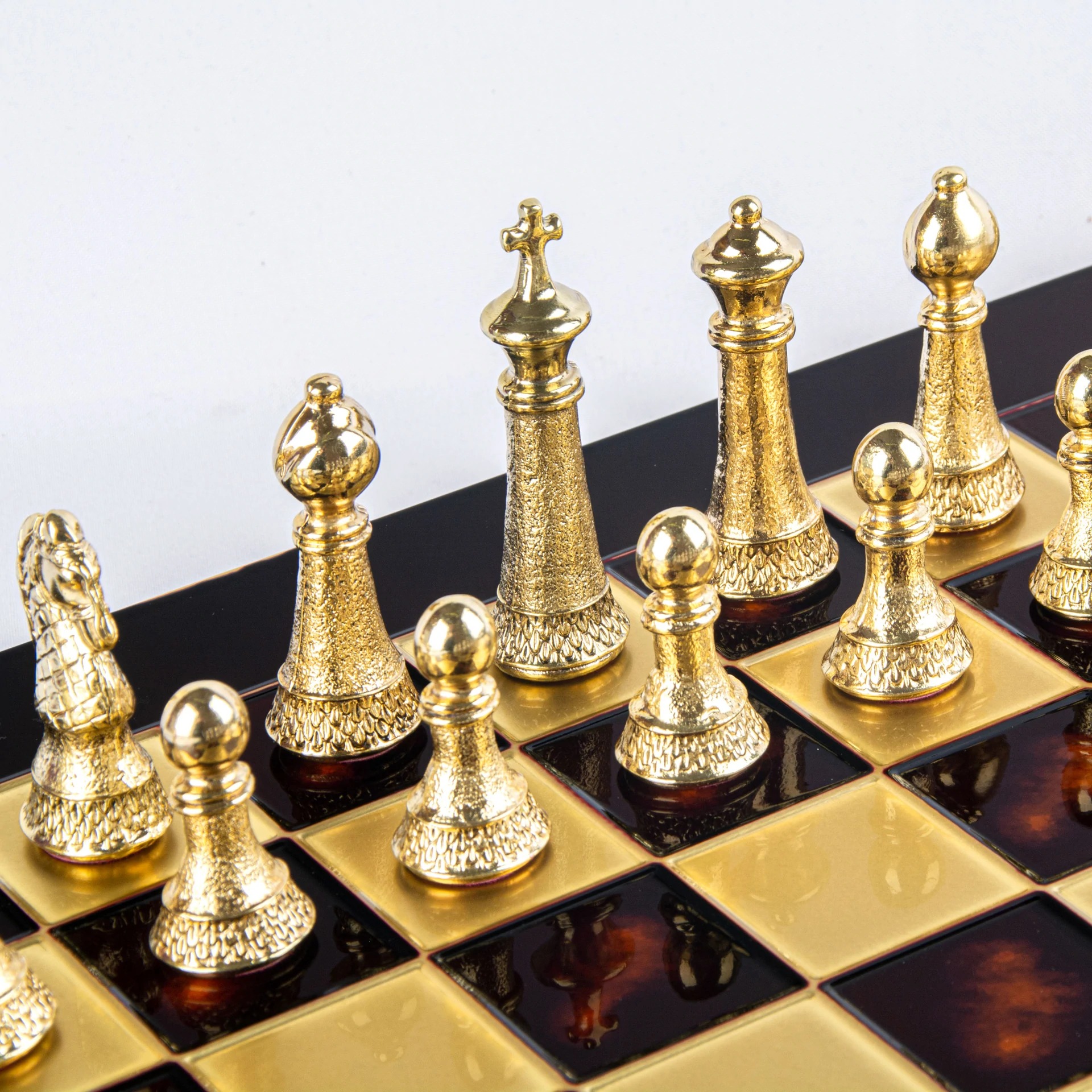 Ensemble de Jeu d'Echecs Staunton en Métal avec Coffret de Rangement - Image 20