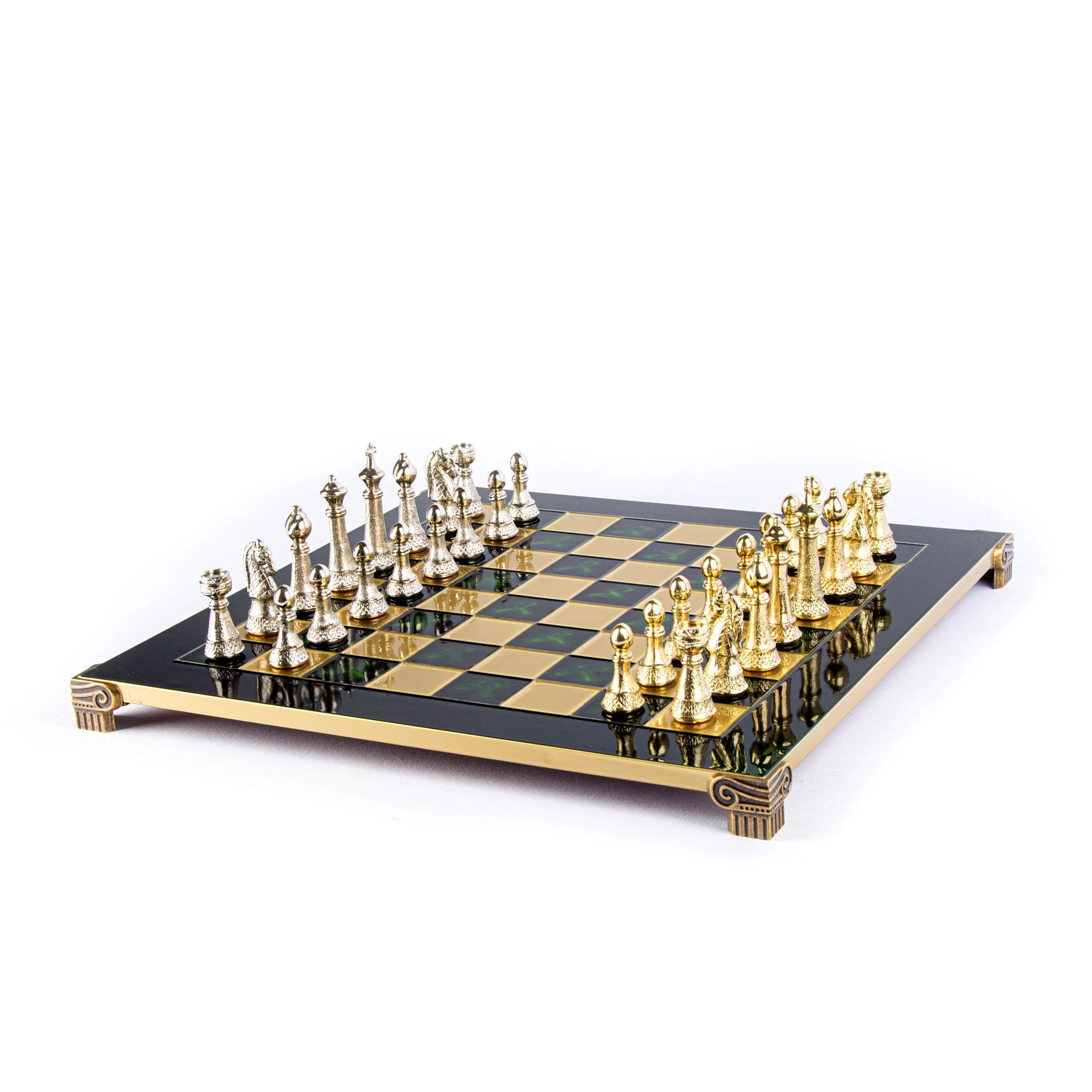 Ensemble de Jeu d'Echecs Staunton en Métal avec Coffret de Rangement - Image 7