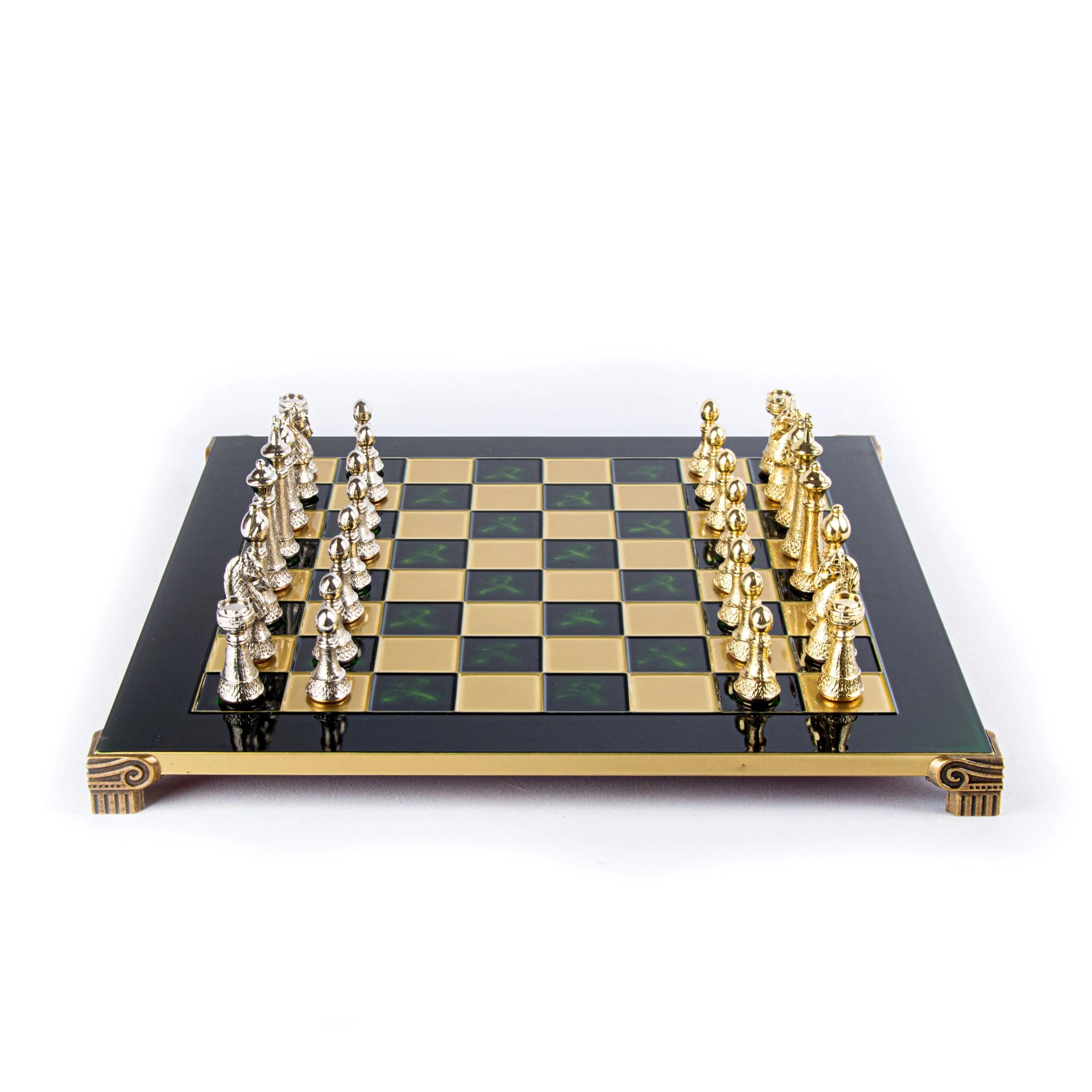 Ensemble de Jeu d'Echecs Staunton en Métal avec Coffret de Rangement - Image 9