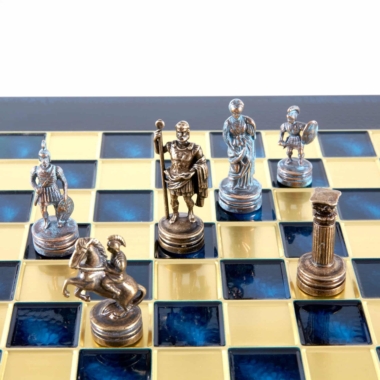 Ensemble de Jeu d'Échecs Grec et Romain en Métal - Échiquier 5 Coloris au Choix, avec Coffret de Rangement en Bois Stratifié - Image 18