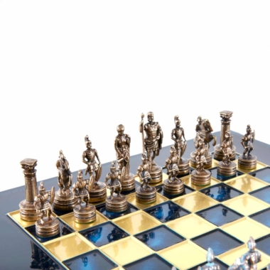 Ensemble de Jeu d'Échecs Grec et Romain en Métal - Échiquier 5 Coloris au Choix, avec Coffret de Rangement en Bois Stratifié - Image 20