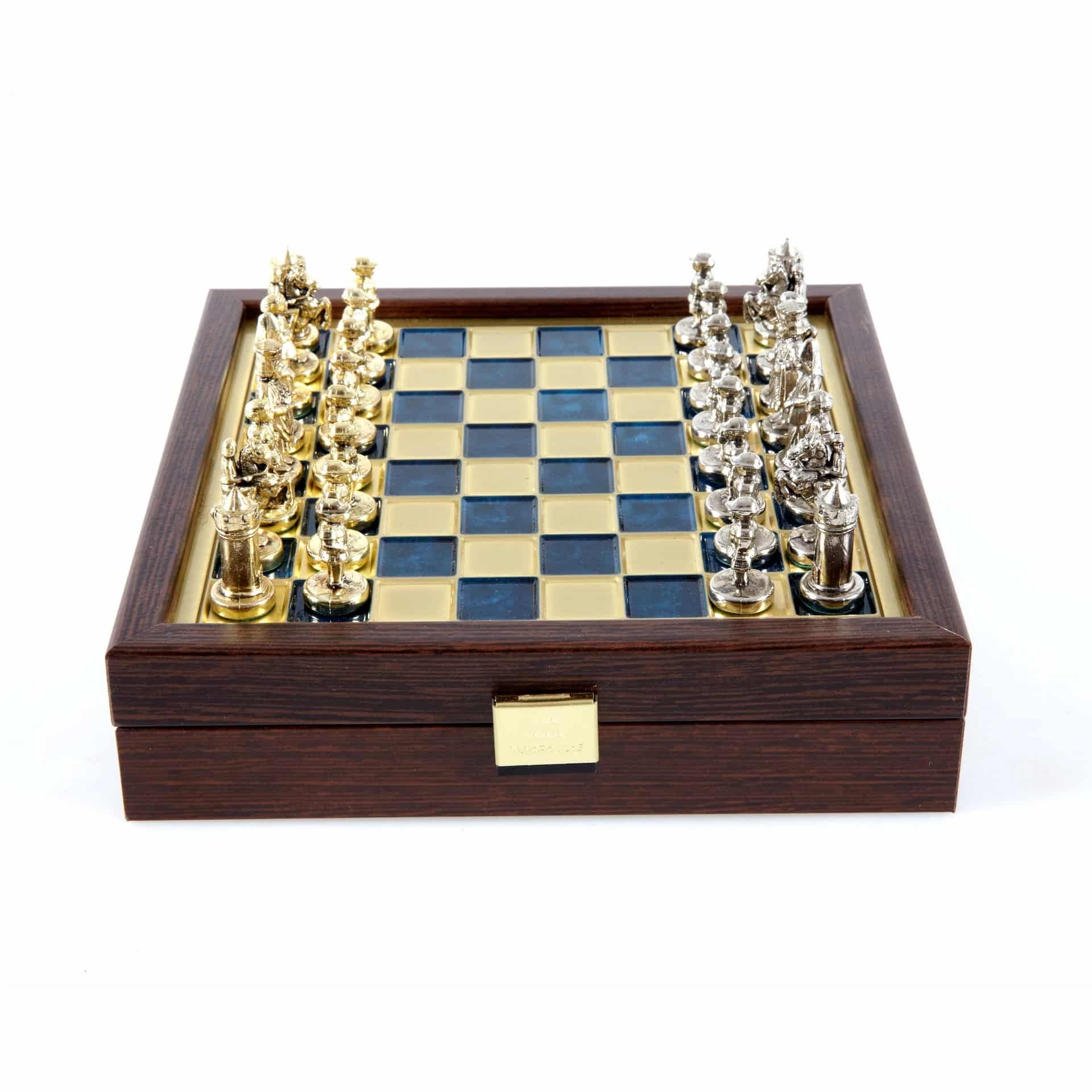 Ensemble de Jeu d'Échecs Empire Byzantin avec Coffret de Rangement - Or & Argent - Image 17