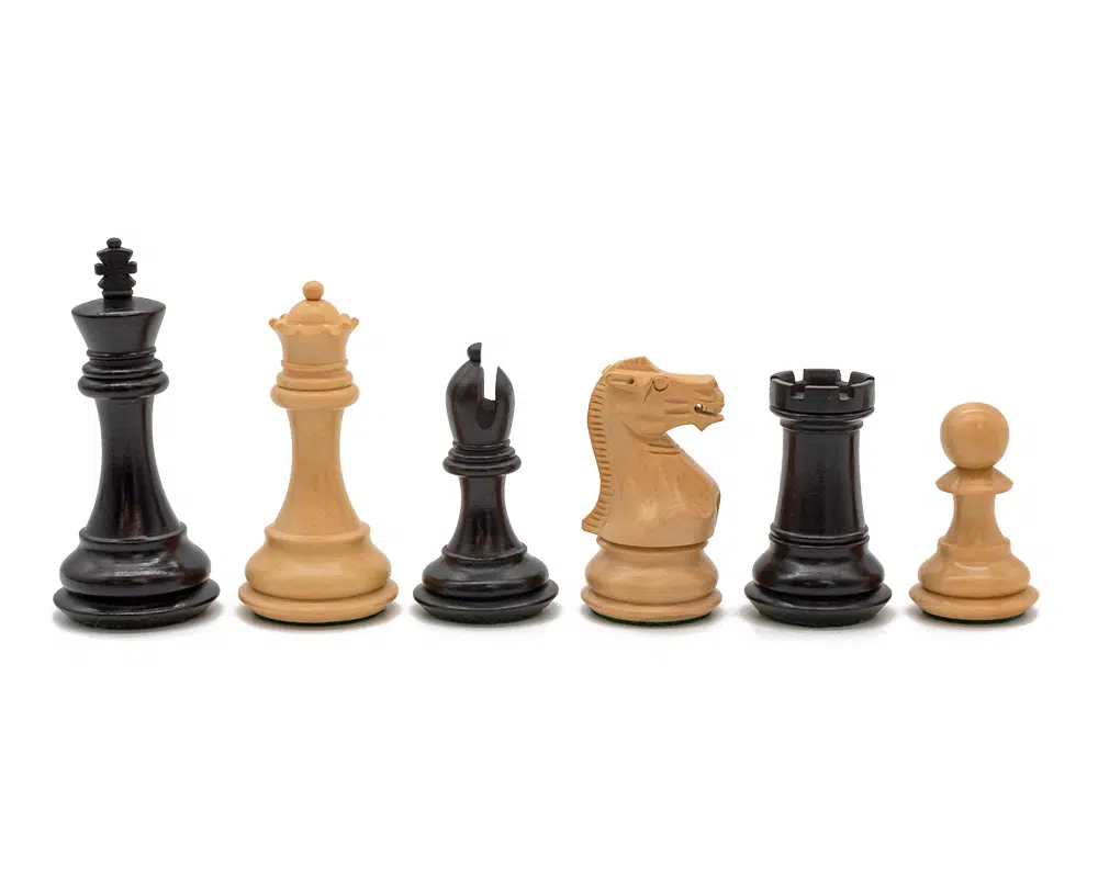 Ensemble d’échecs de compétition Staunton de luxe avec coffret