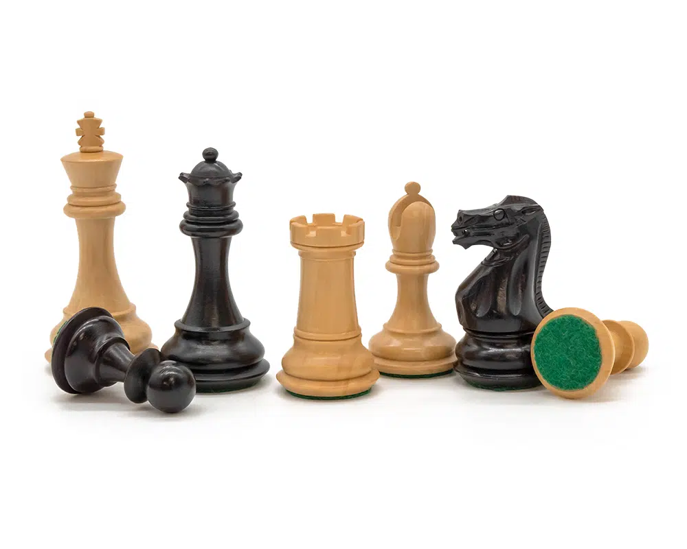 Ensemble d’échecs de compétition Staunton de luxe avec coffret