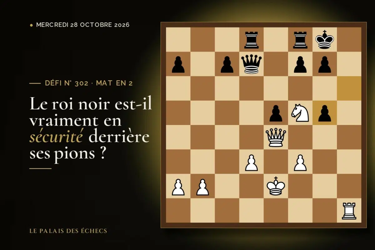 Position du défi d’échecs n° 302 : Les Blancs jouent et matent en 2
