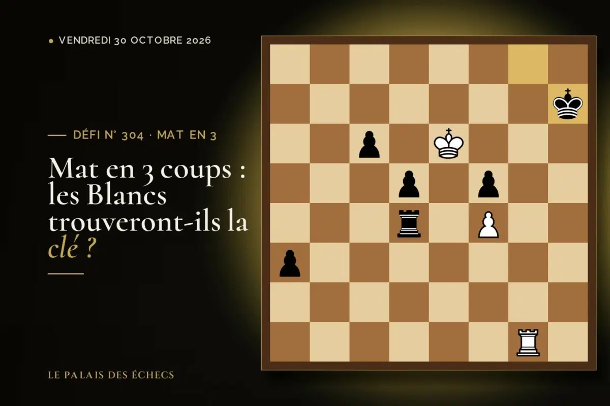 Position du défi d’échecs n° 304 : Les Blancs jouent et matent en 3